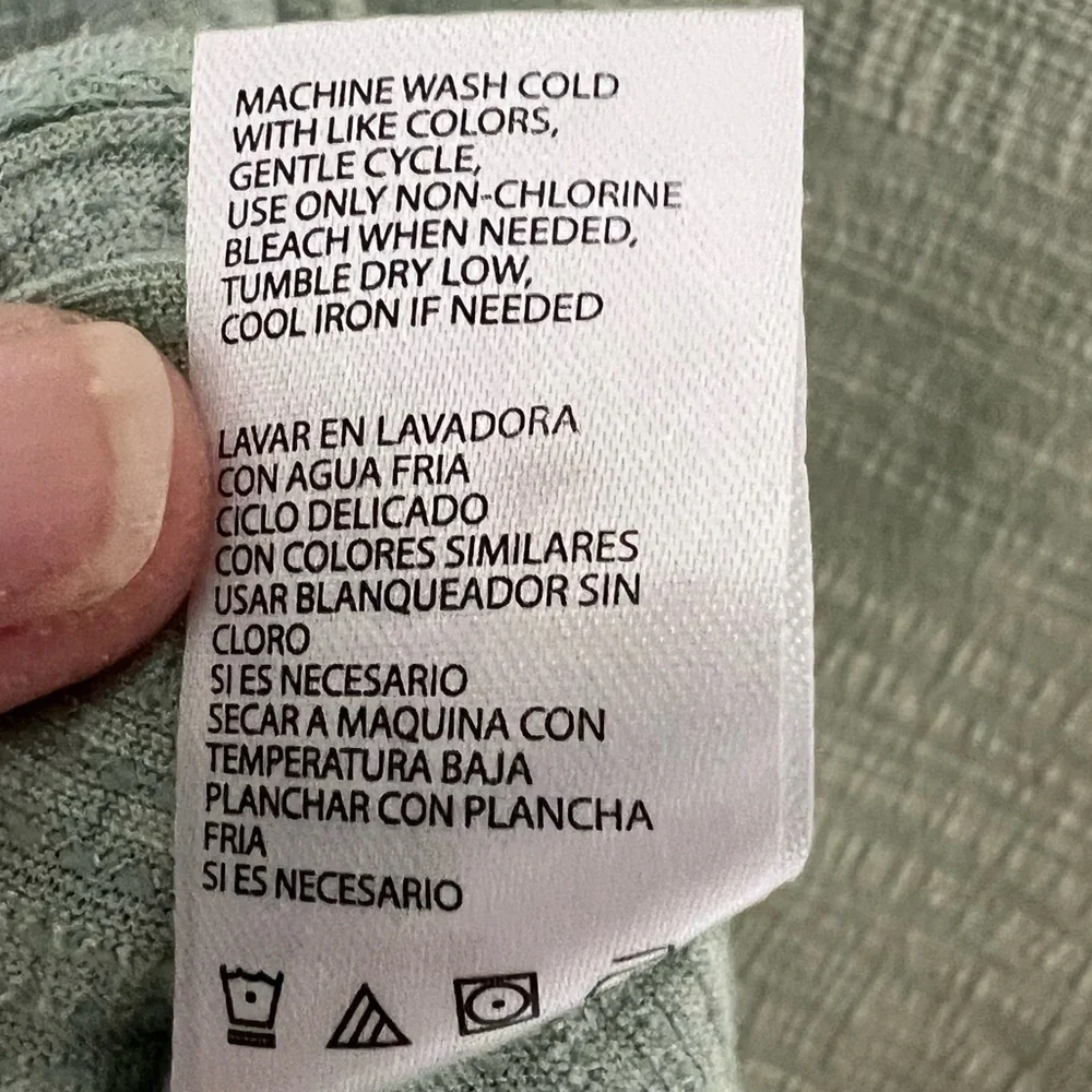 Weatherproof‎ Vintage Woman's Tie Front Blouse Size L - Picture 8 of 8